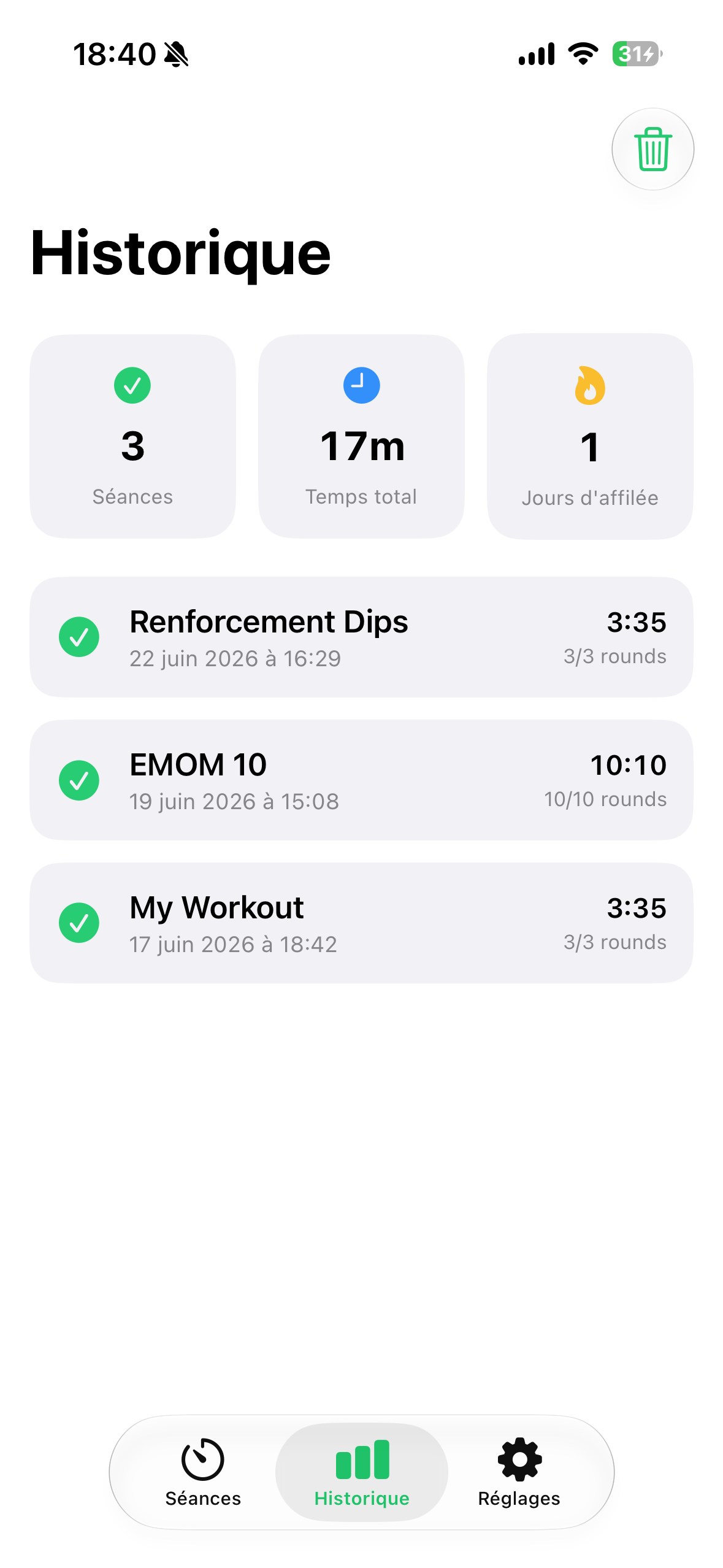 Tabata Sport Timer screenshot 5