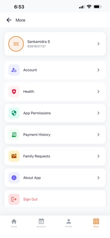 MYOneHealth iPhone screenshot