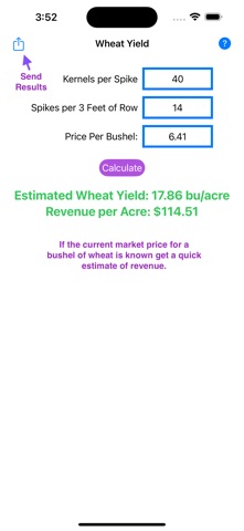Wheat Field Yield screenshot