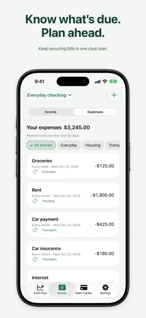 Cash Flow Planner: Daily screenshot 2