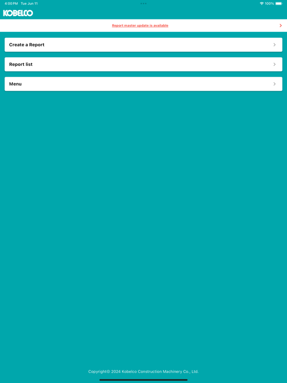 K-REPORT iPad screenshot
