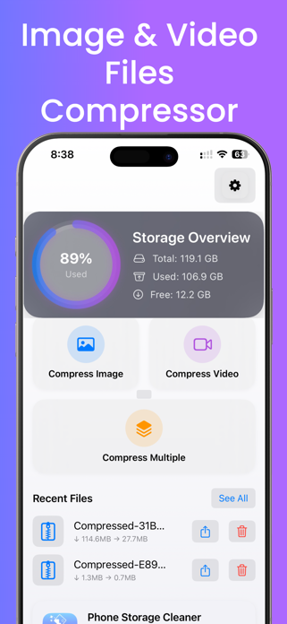 Image & Video File compressor Screenshot 2 of 5