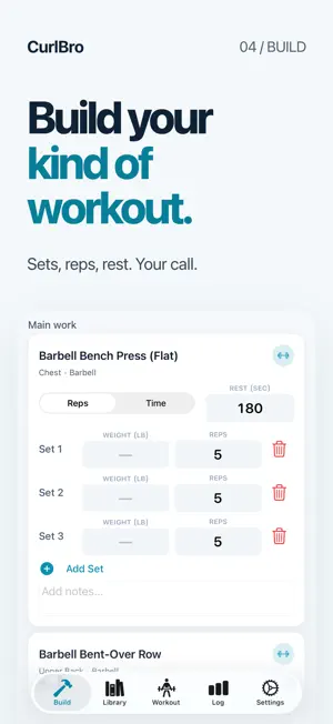 CurlBro: Workout Tracker screenshot 4