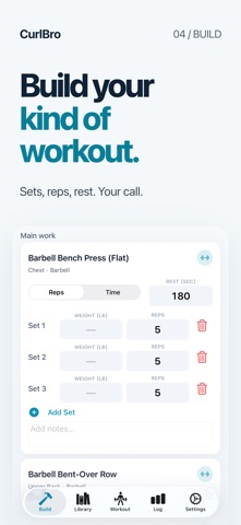CurlBro: Workout Tracker Screenshot 4 of 7