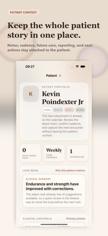 ChiroScribe iPhone screenshot