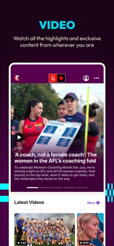 AFLW Official App screenshot