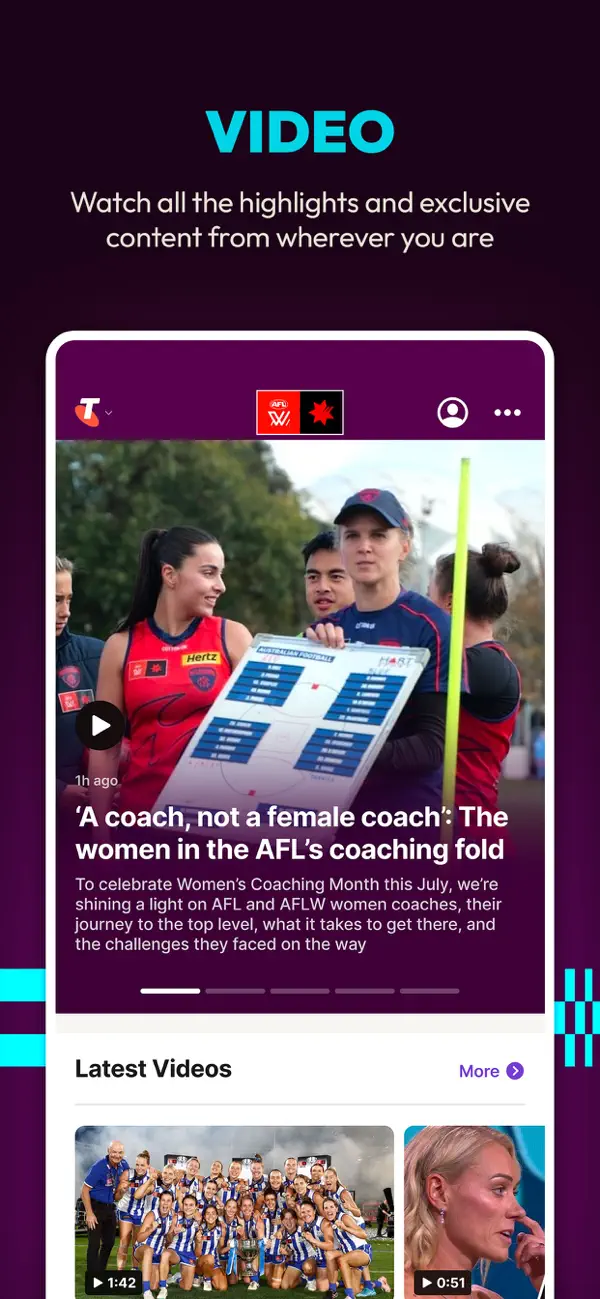 Screenshot #3 pour AFLW Official App
