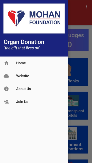 Organ Donation App Screenshot