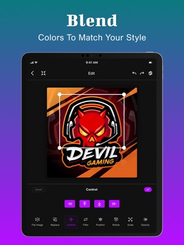 Gamer Logo Maker,Esport Gaming iPad screenshot