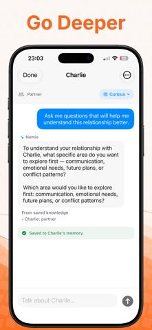 Nemio: Personal CRM & Memory Screenshot 3 of 4