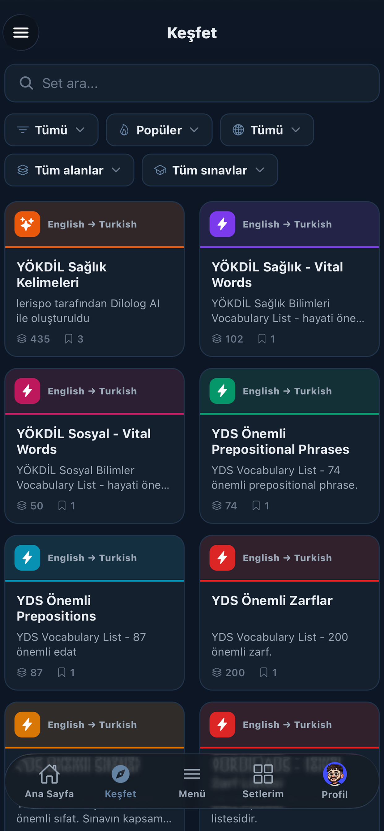 Dilolog: Kelime Kartları screenshot 4