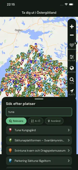 Ta dig ut i Östergötland iPhone screenshot 2