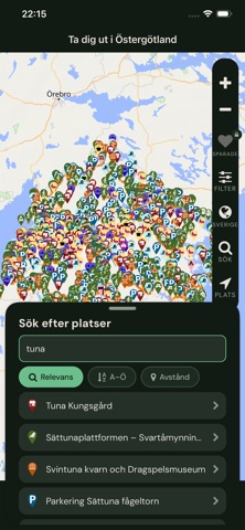 Ta dig ut i Östergötland iPhone screenshot 2