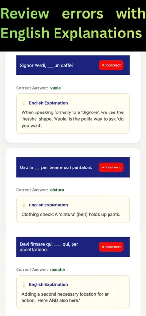 Italian Exam Academy: A1-B2 screenshot 4