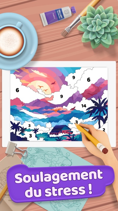 Screenshot #3 pour Gallery: Jeux de coloriage