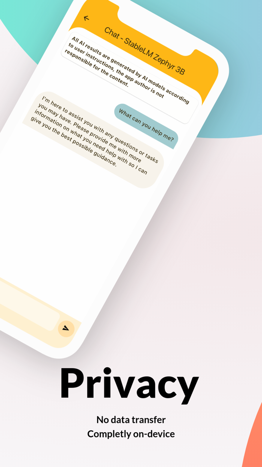 #3. ChatToGO - On-Device Gen AI (iOS) Podle: YIU WING NG