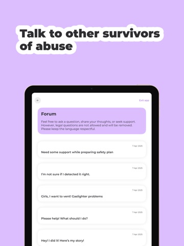 Violet+ iPad screenshot