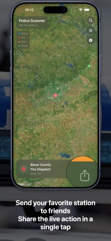 Police Scanner - Live Globe iPhone screenshot