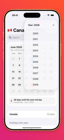 Red Days — Public Holidays のスクリーンショット