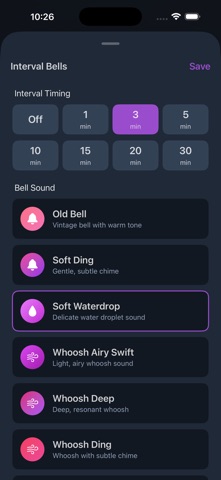 Meditation Stillness iPhone screenshot