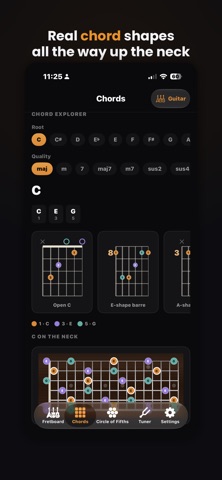 Fretkit: Scales & Chords iPhone screenshot