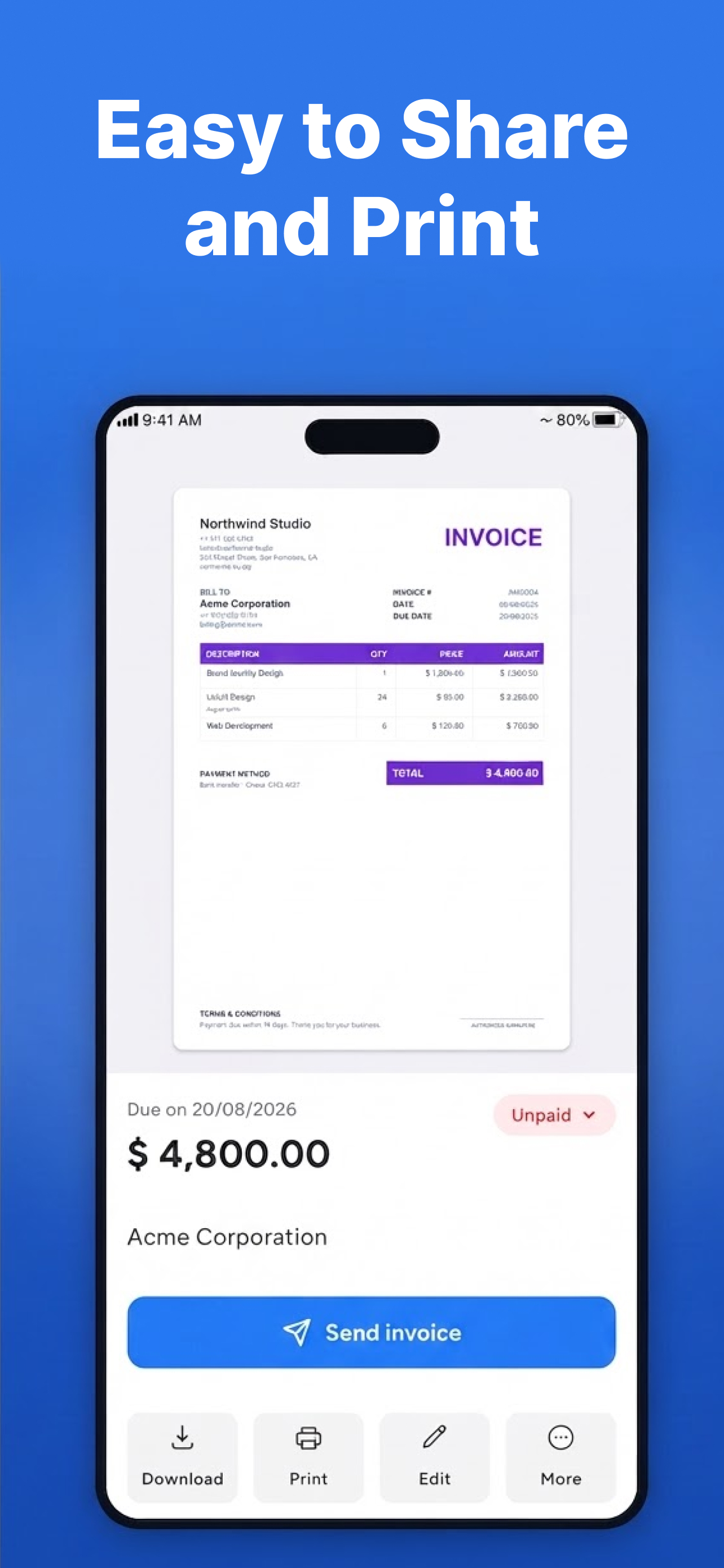 Invoice Maker-Estimate & Bill screenshot 4