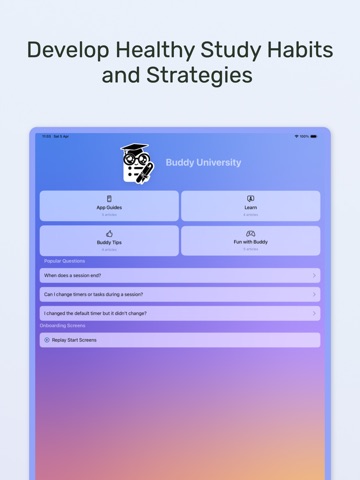 Buddy: ADHD Study Assistant iPad screenshot