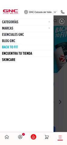 GNC México iPhone screenshot