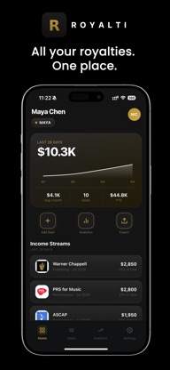 Royalti: Music Royalty Tracker screenshot 1