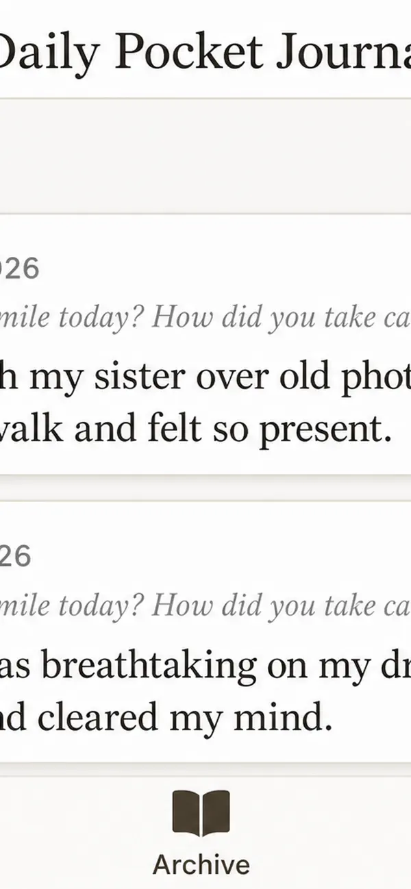 Screenshot #2 pour Daily Pocket Journal