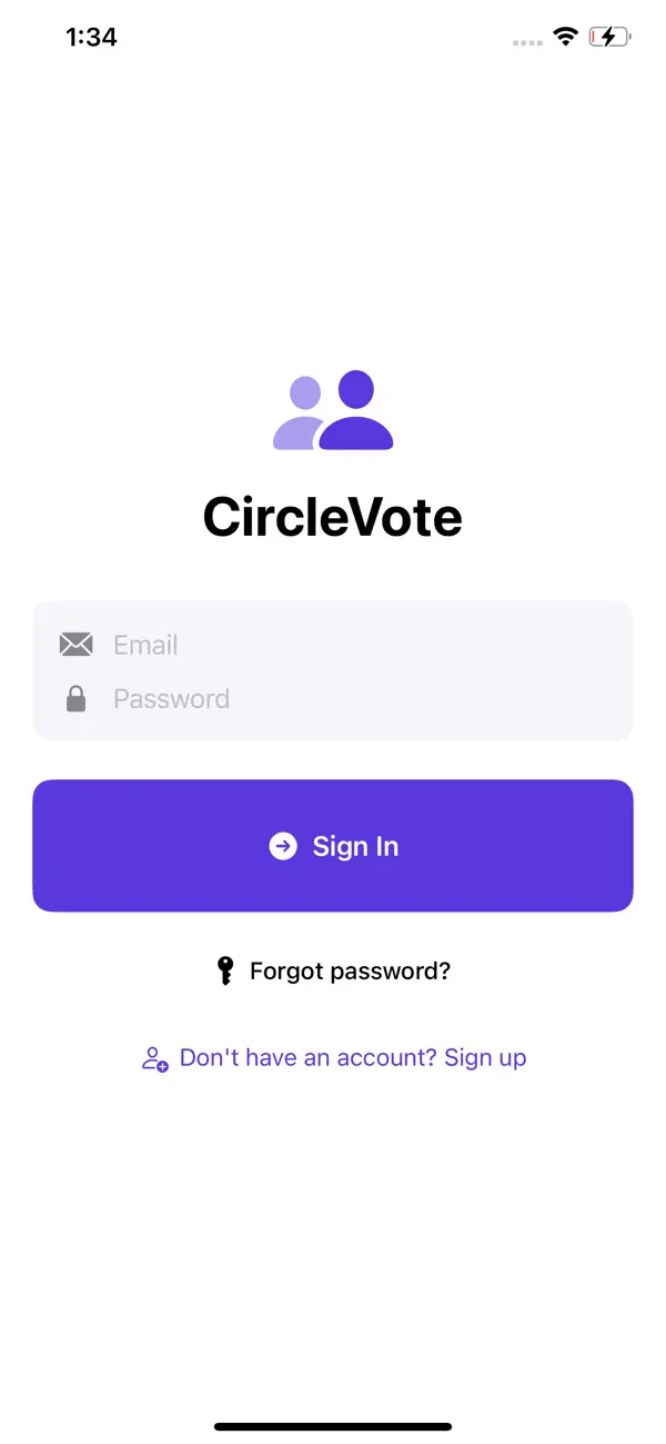 Screenshot #1 pour Circle Vote