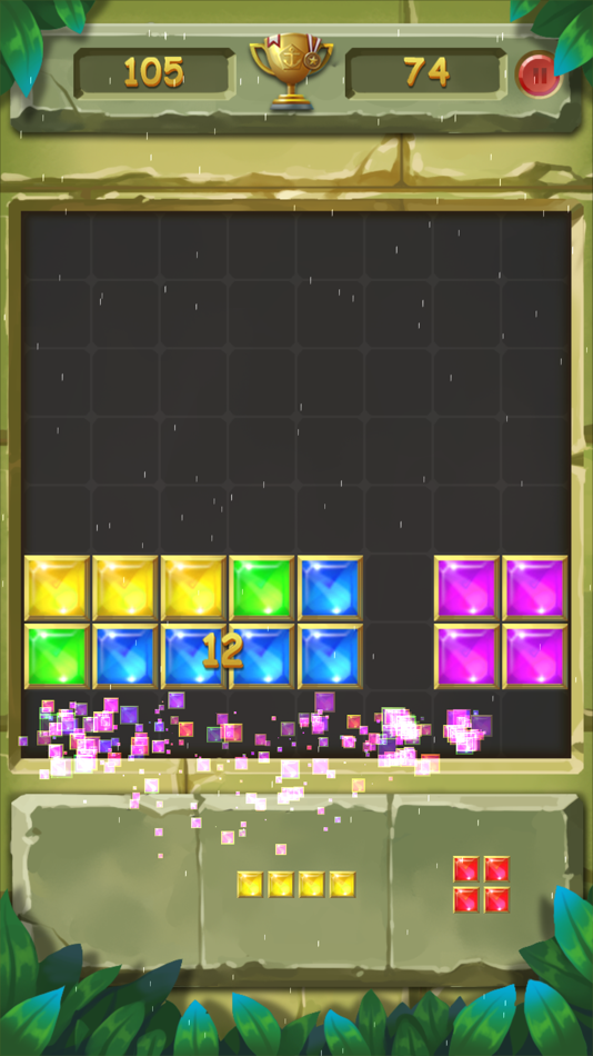 #4. Gem Block Puzzle: Jewel matrix (iOS) By: 亮 邓