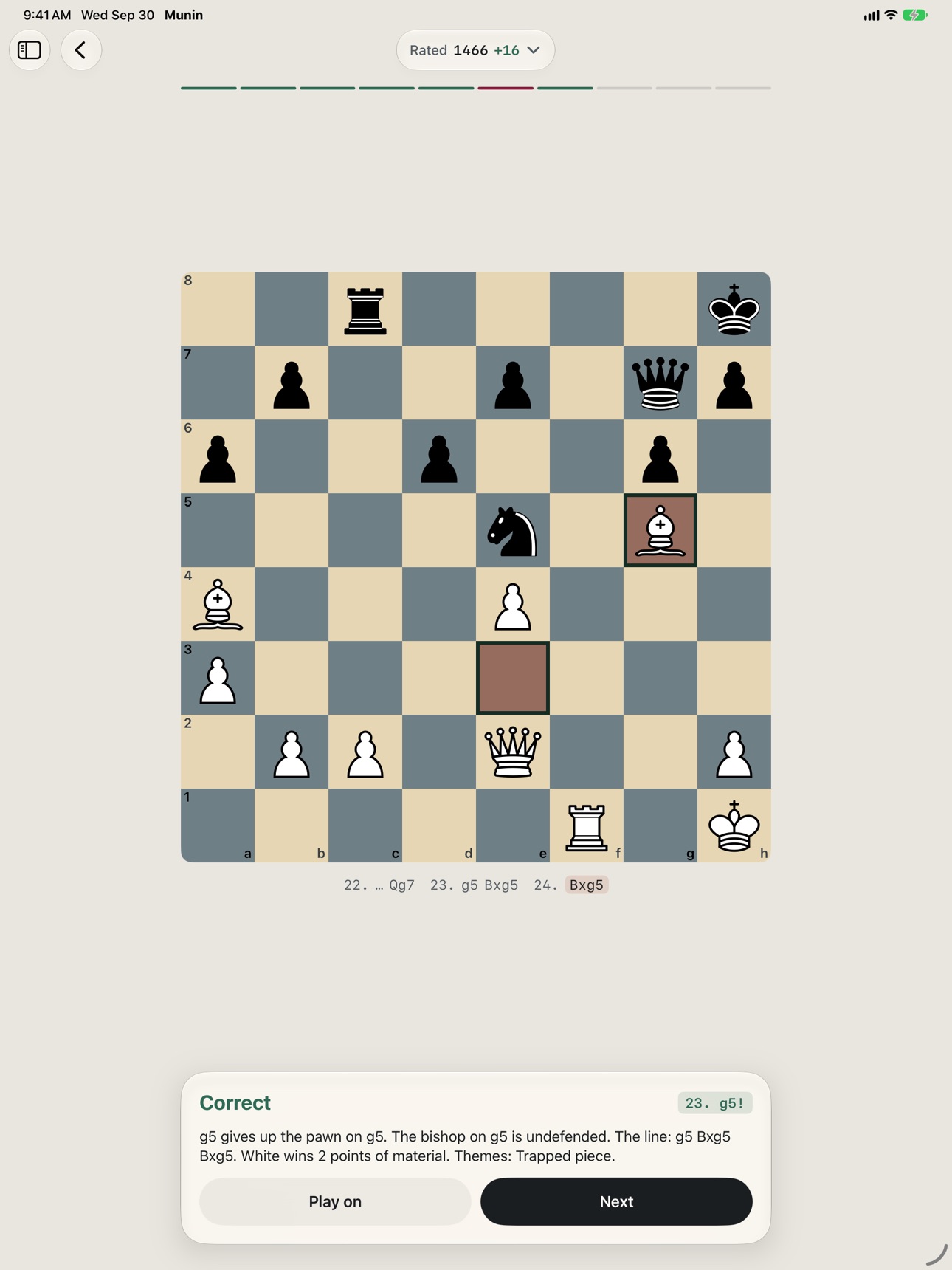 Screenshot 6 of Munin: Chess Puzzles
