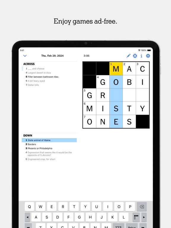 Screenshot #6 pour NYT Games: Word Games & Sudoku