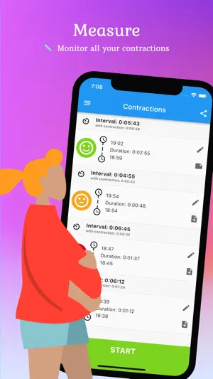 Easy Contraction Timer screenshot 1