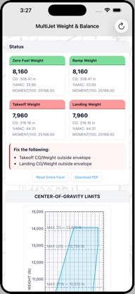 MultiJet Weight & Balance screenshot 3