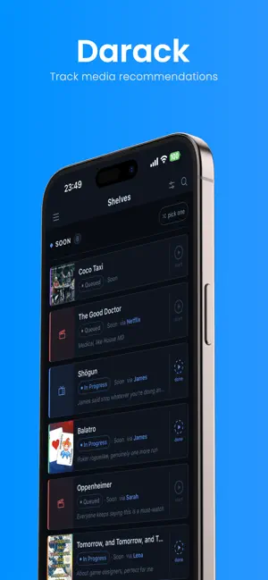 Darack - Media Tracker screenshot 1