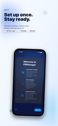 Pull requests Manager iPhone screenshot