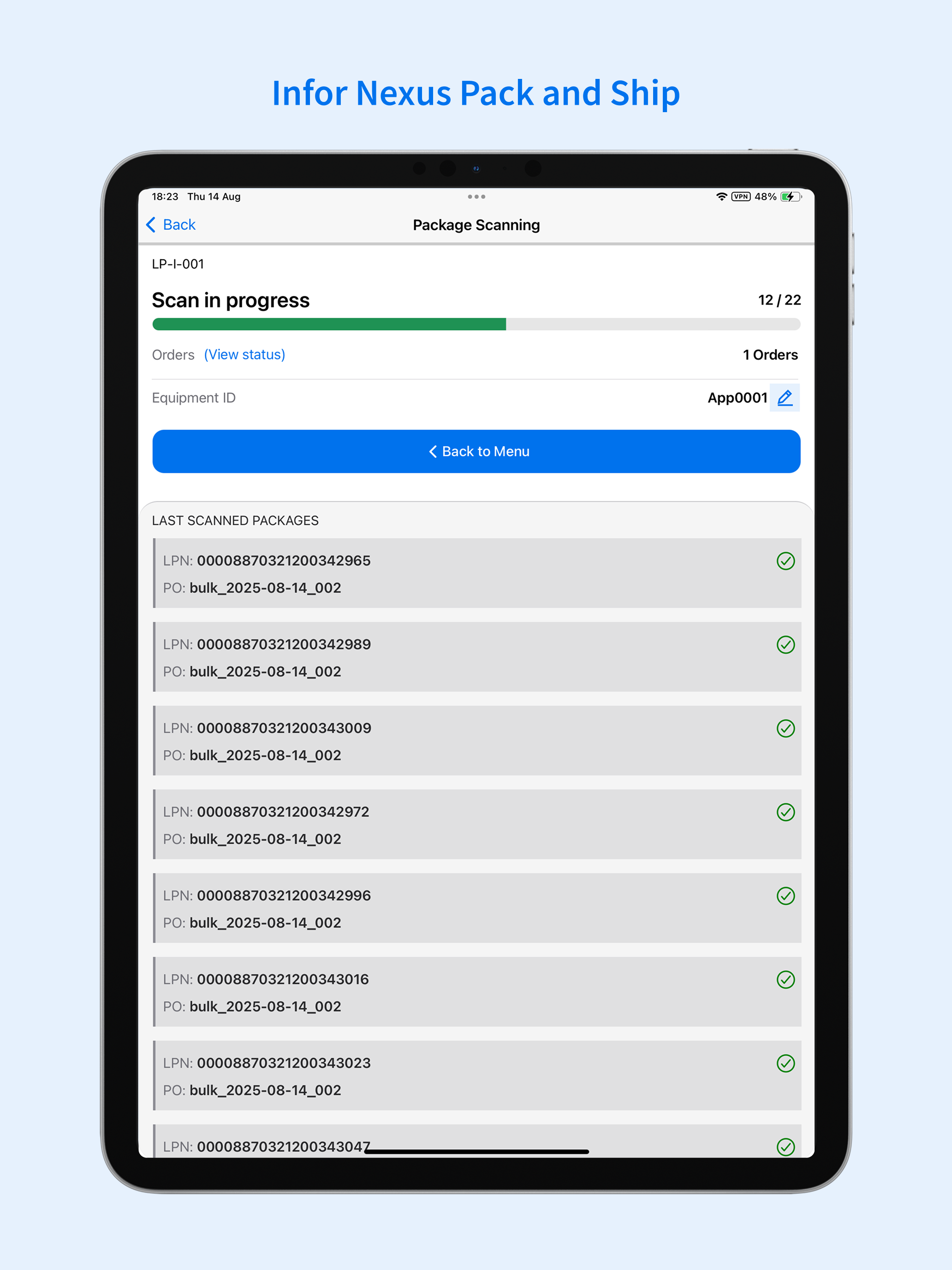 Infor Nexus Pack and Ship screenshot 8