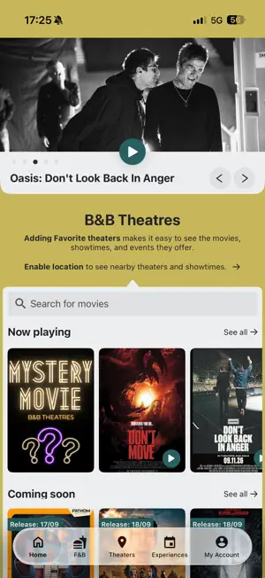 B&B Theatres screenshot 2