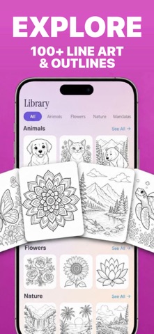 SnapColor: Coloring Book Maker Screenshot 6 of 8