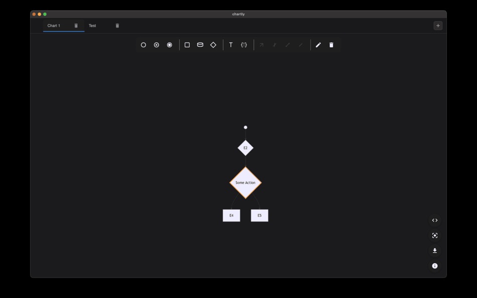 #1. Chartly: Flowchart diagrams (macOS) بواسطة: Nikola Gorgiev