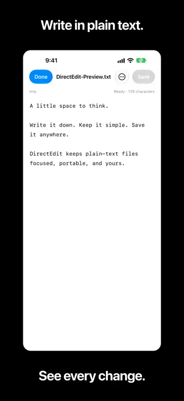 DirectEdit: Plain Text Editor screenshot 2 of 6