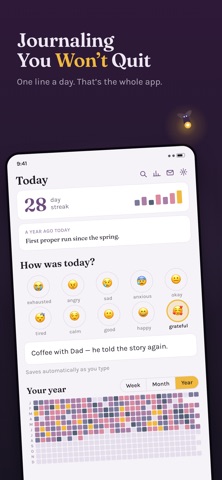Lumi: One Line Journal Screenshot 1 of 6