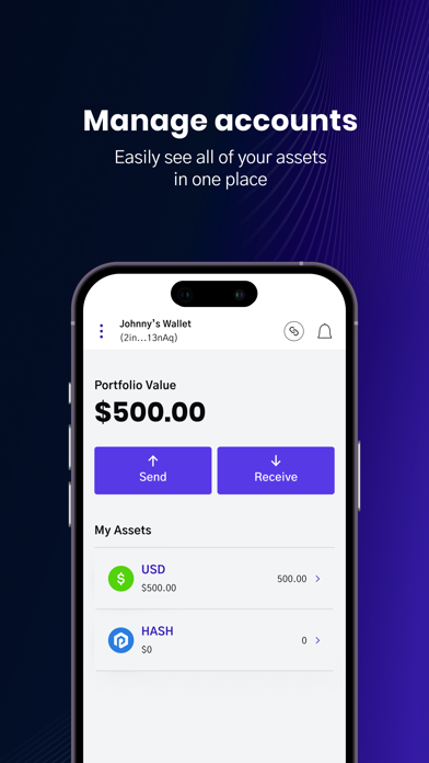 Provenance Blockchain Wallet Screenshot