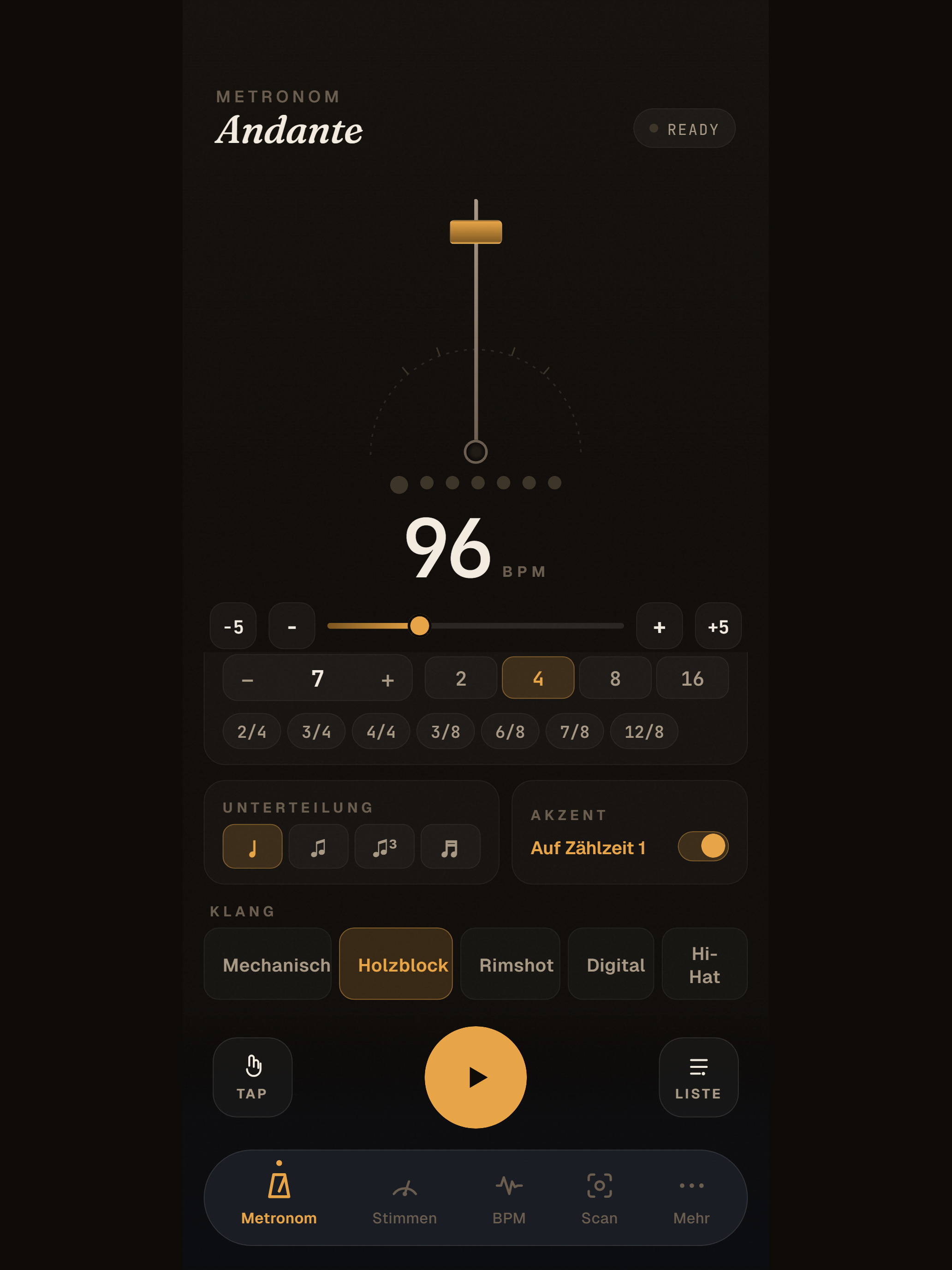 Tempi - Metronome and Tuner screenshot 4