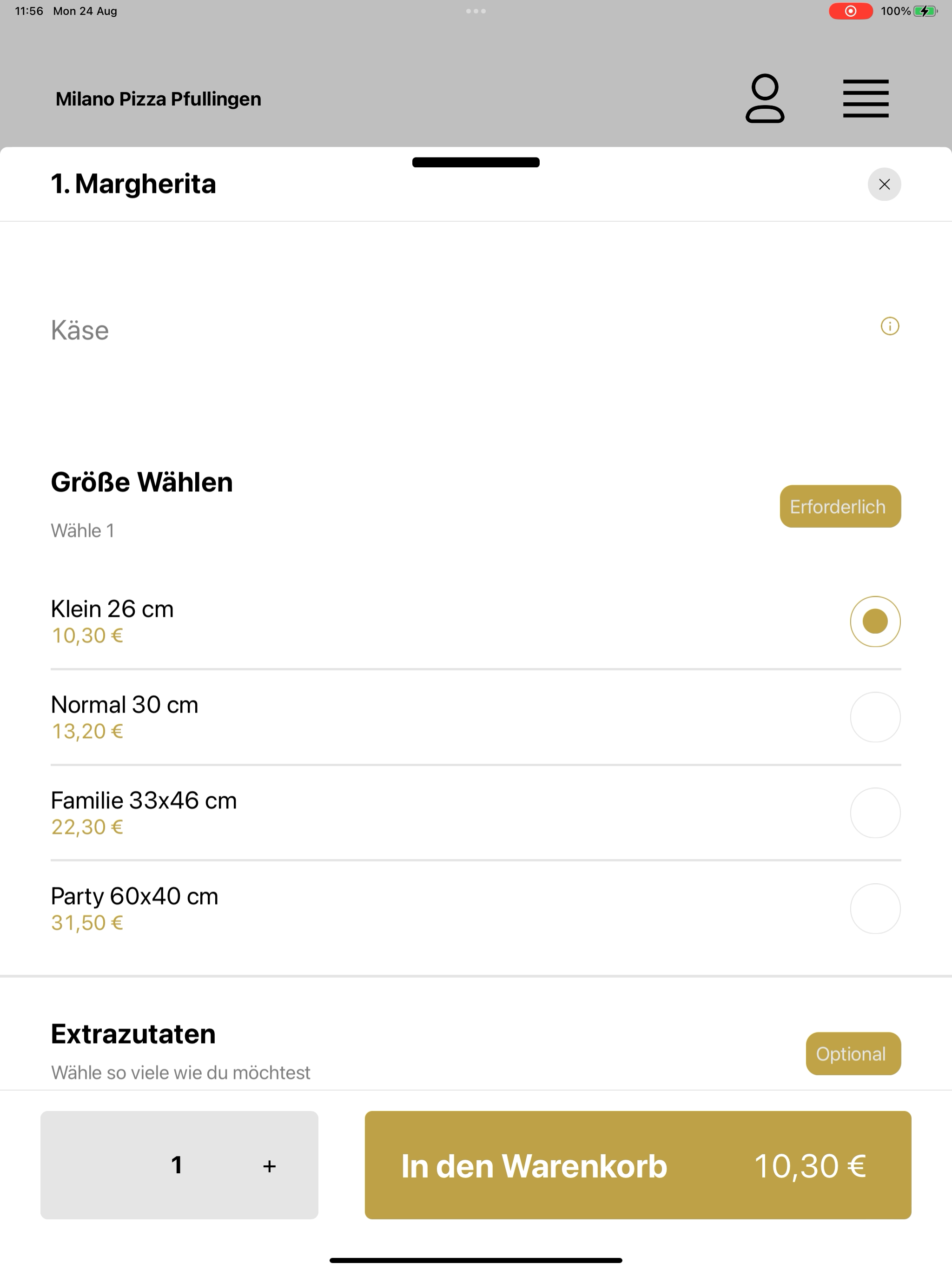 Milano Pizza Pfullingen screenshot 15