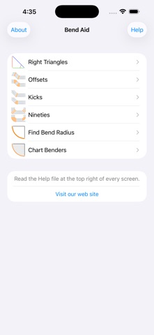 Bend Aid app screenshot