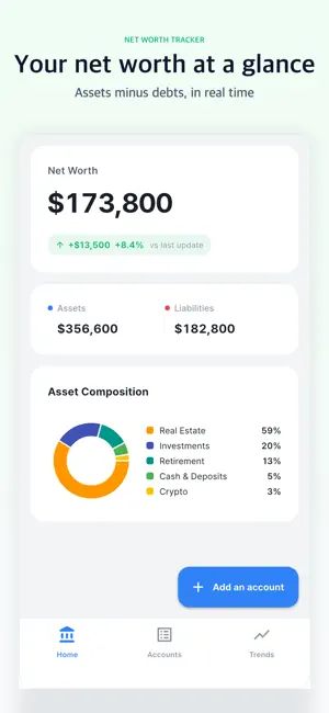 Net Worth Tracker & Calculator screenshot 1