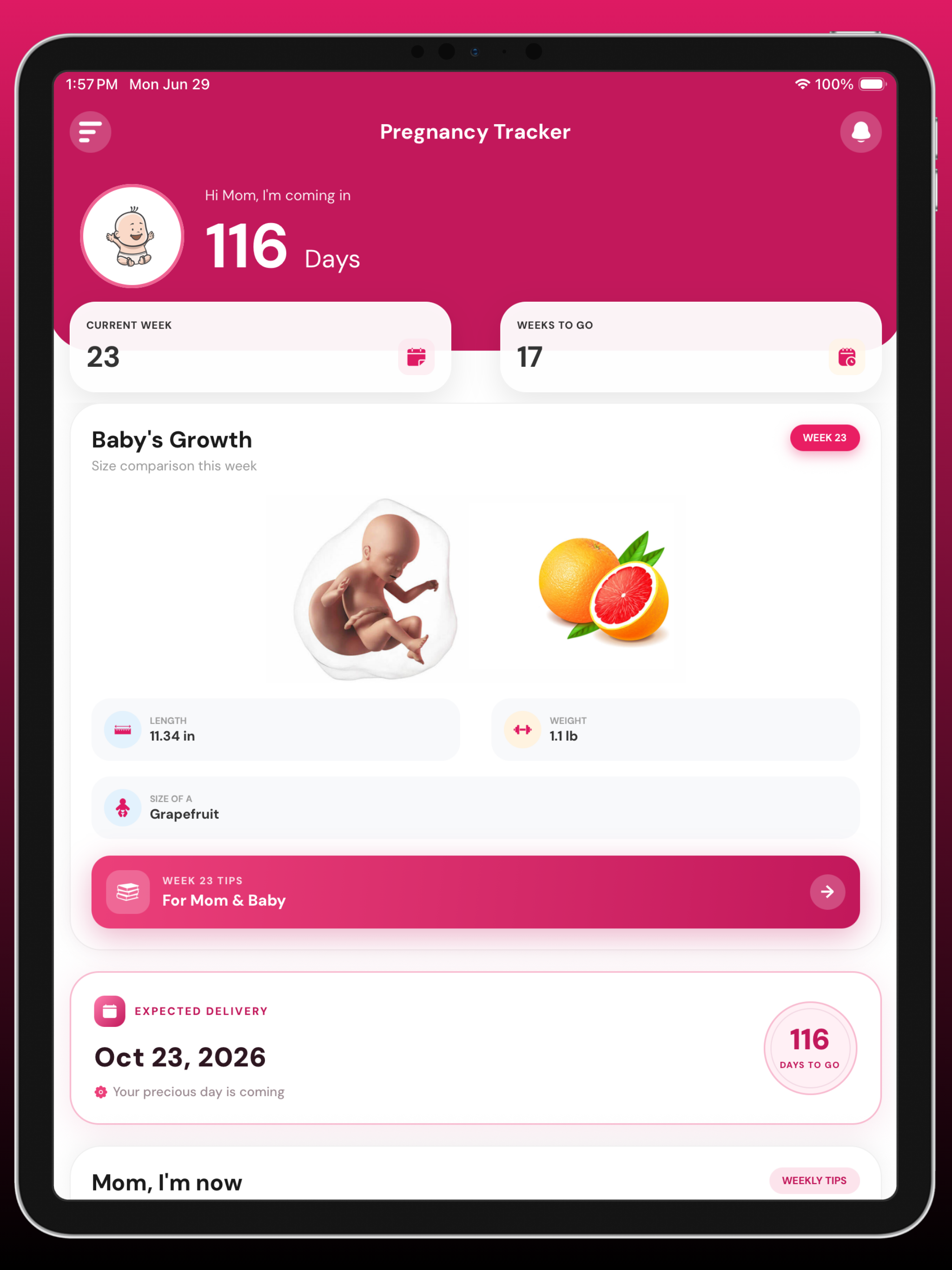 Pregnancy Tracker + Daily Tips screenshot 12